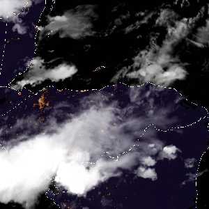météo tropicale : Image satellite .