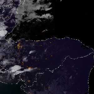 météo tropicale : Image satellite .