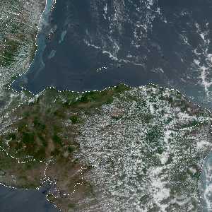 météo tropicale : Image satellite .