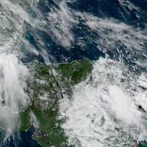 météo tropicale : Image satellite .