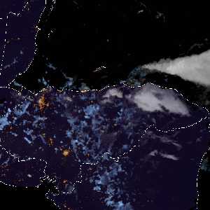 météo tropicale : Image satellite .
