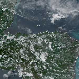 météo tropicale : Image satellite .
