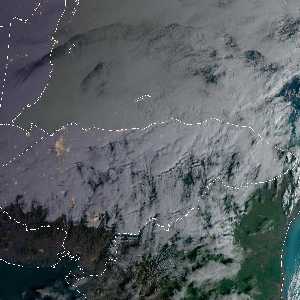 météo tropicale : Image satellite .