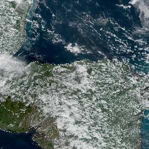 météo tropicale : Image satellite .