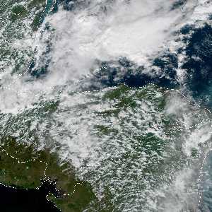 météo tropicale : Image satellite .