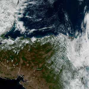 météo tropicale : Image satellite .