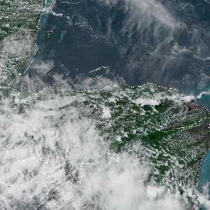 météo tropicale : Image satellite .