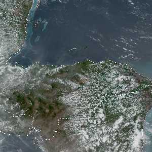météo tropicale : Image satellite .