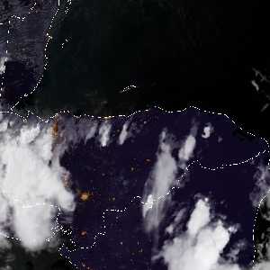 météo tropicale : Image satellite .
