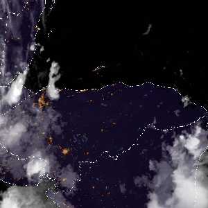 météo tropicale : Image satellite .
