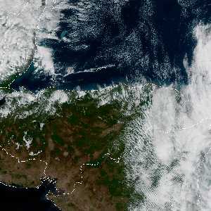 météo tropicale : Image satellite .