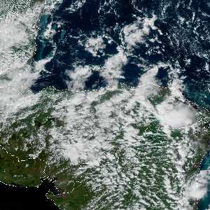 météo tropicale : Image satellite .