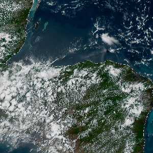 météo tropicale : Image satellite .