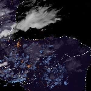 météo tropicale : Image satellite .