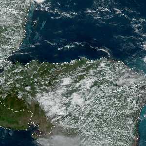 météo tropicale : Image satellite .
