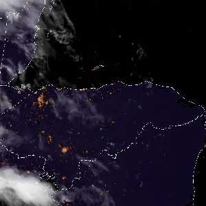 météo tropicale : Image satellite .