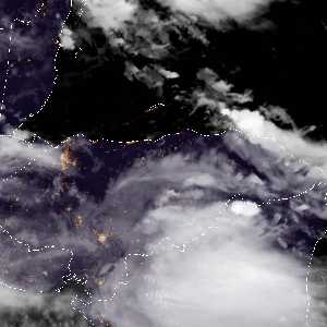 météo tropicale : Image satellite .