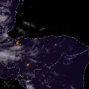 météo tropicale : Image satellite .
