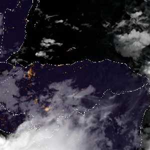 météo tropicale : Image satellite .