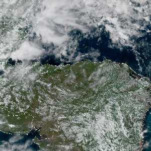 météo tropicale : Image satellite .