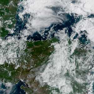 météo tropicale : Image satellite .