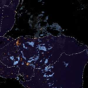 météo tropicale : Image satellite .