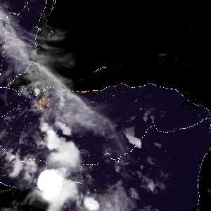 météo tropicale : Image satellite .