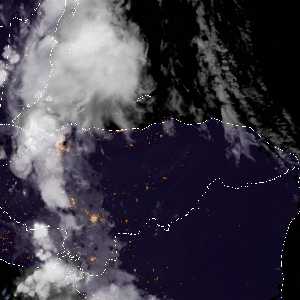 météo tropicale : Image satellite .