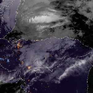 météo tropicale : Image satellite .