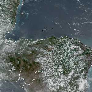 météo tropicale : Image satellite .