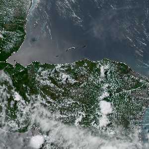 météo tropicale : Image satellite .