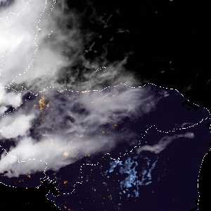 météo tropicale : Image satellite .
