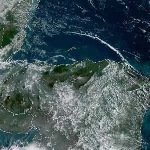 météo tropicale : Image satellite .