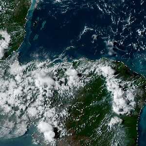 météo tropicale : Image satellite .