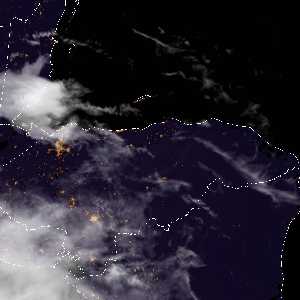 météo tropicale : Image satellite .