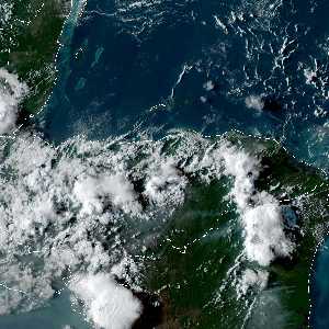 météo tropicale : Image satellite .