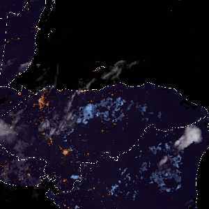 météo tropicale : Image satellite .