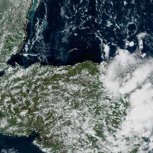 météo tropicale : Image satellite .