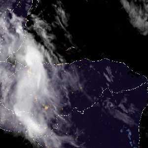 météo tropicale : Image satellite .