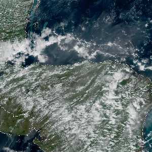 météo tropicale : Image satellite .