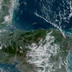 météo tropicale : Image satellite .