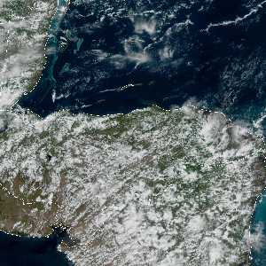 météo tropicale : Image satellite .