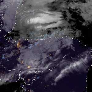 météo tropicale : Image satellite .