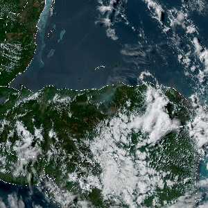 météo tropicale : Image satellite .