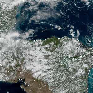 météo tropicale : Image satellite .