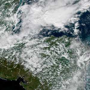 météo tropicale : Image satellite .