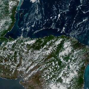 météo tropicale : Image satellite .