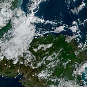 météo tropicale : Image satellite .