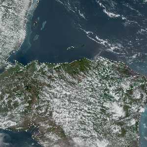météo tropicale : Image satellite .
