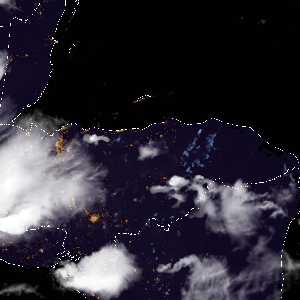 météo tropicale : Image satellite .